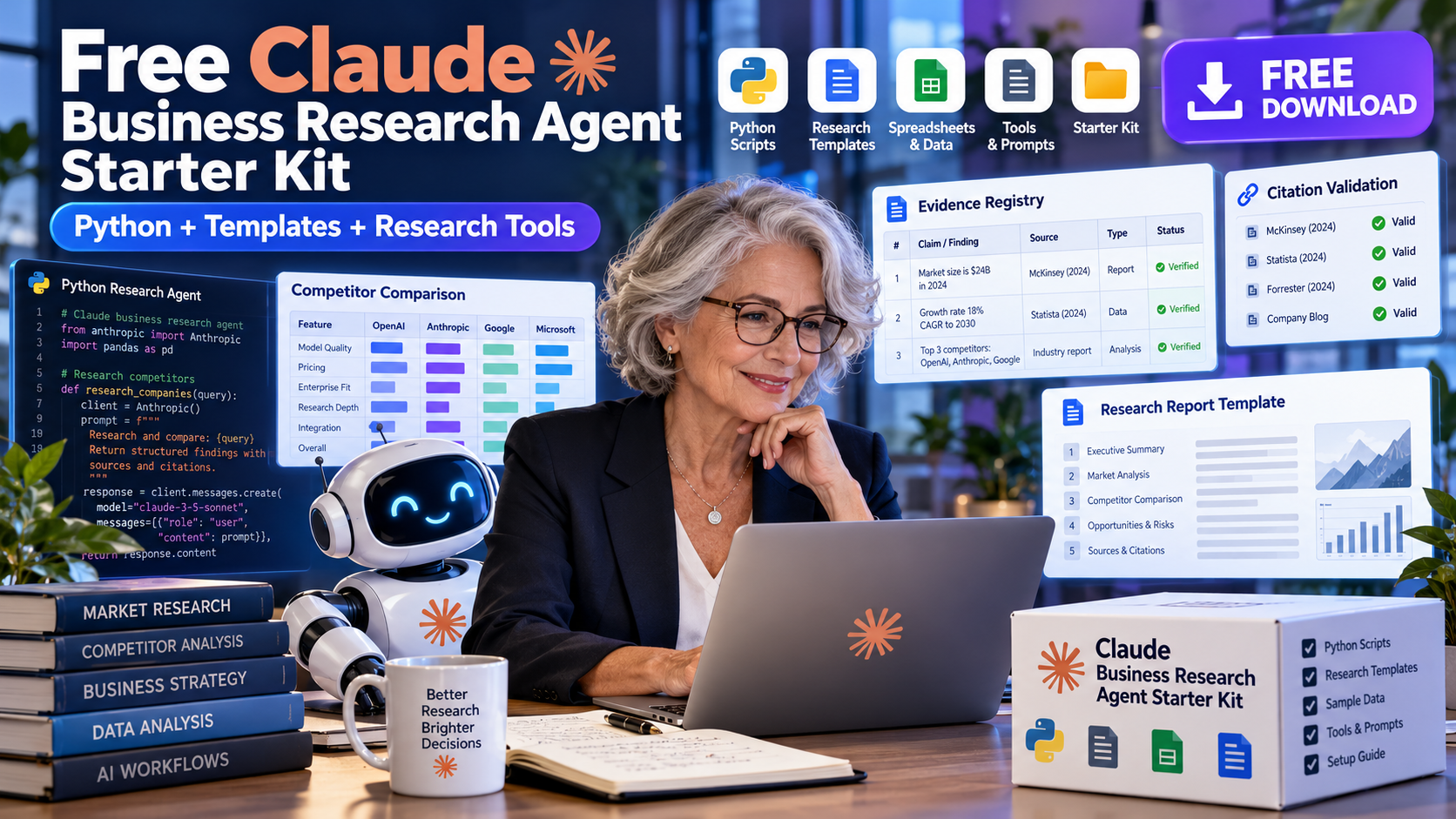 Free Download: Claude Business Research Agent Starter Kit