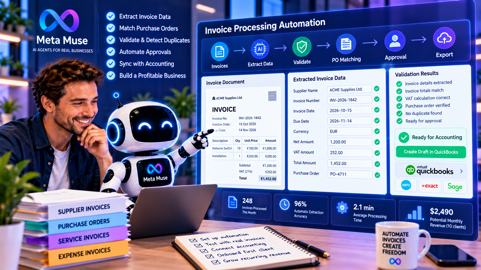 How to Start an AI-Powered Invoice Processing Business with Meta Muse in 2026